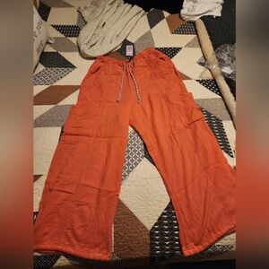 Wild cable linen pants cargos